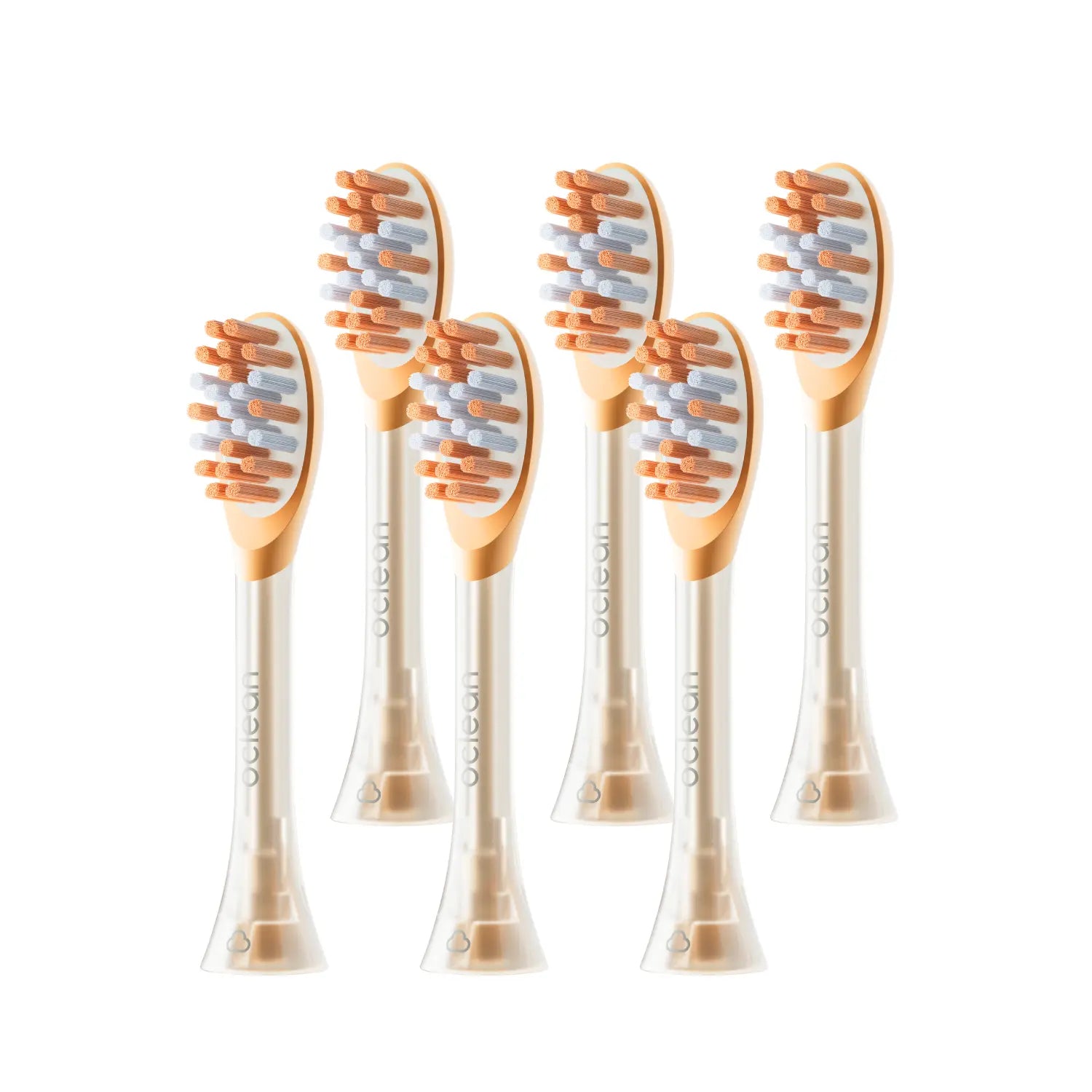 Oclean Easy Clean Electric Toothbrush Heads - Orange - 6 Count