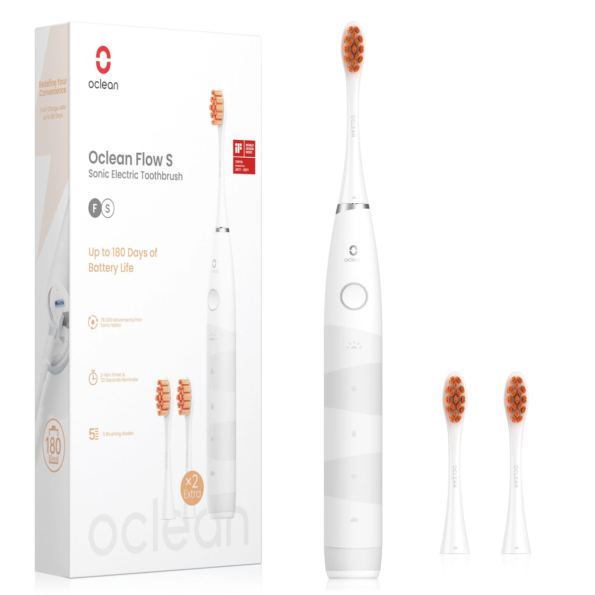 Escova de dentes sónica Oclean Flow S - Com caixa