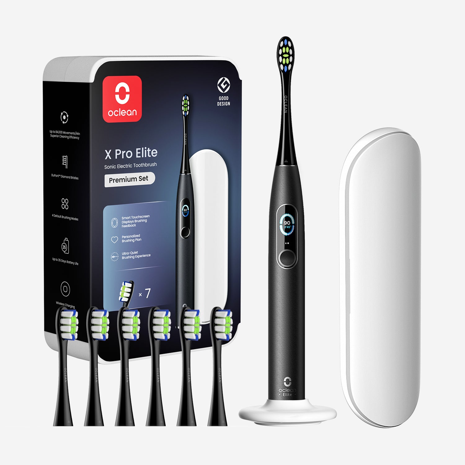 Escova de dentes inteligente Oclean X Pro Elite Premium Set